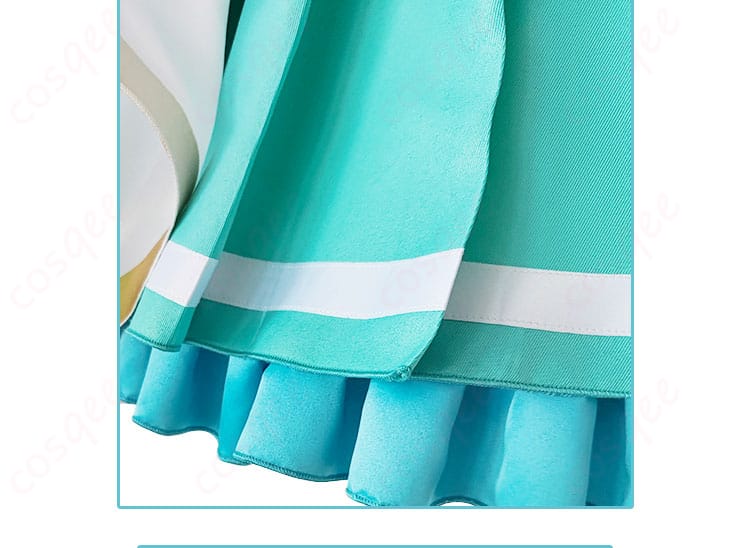 初音ミク 開かれた窓のセカイ スカート裾の装飾ディテール。ふんわり広がるフレアの質感が伝わる写真