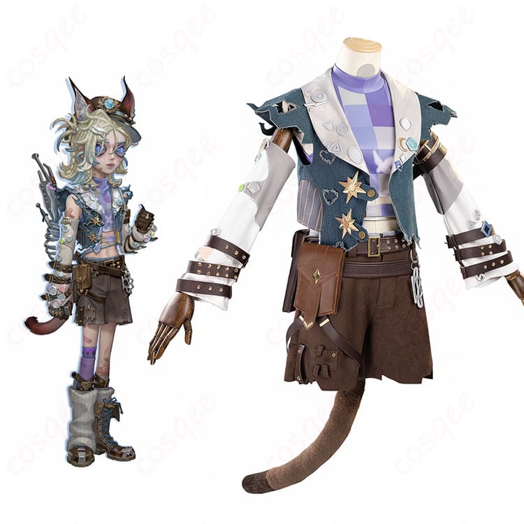 IdentityV 第五人格 幻灯師 アマンダ・ゲイティス「此岸の宴へ」コスプレ衣装のキャラクター人物とフルコーデ全体画像
