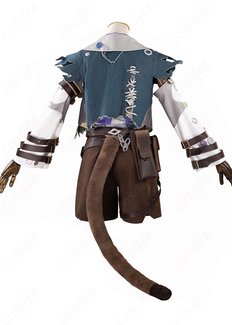 IdentityV 第五人格 幻灯師 アマンダ「此岸の宴へ」コスプレ衣装 側面｜シルエットと各種パーツのディテール確認