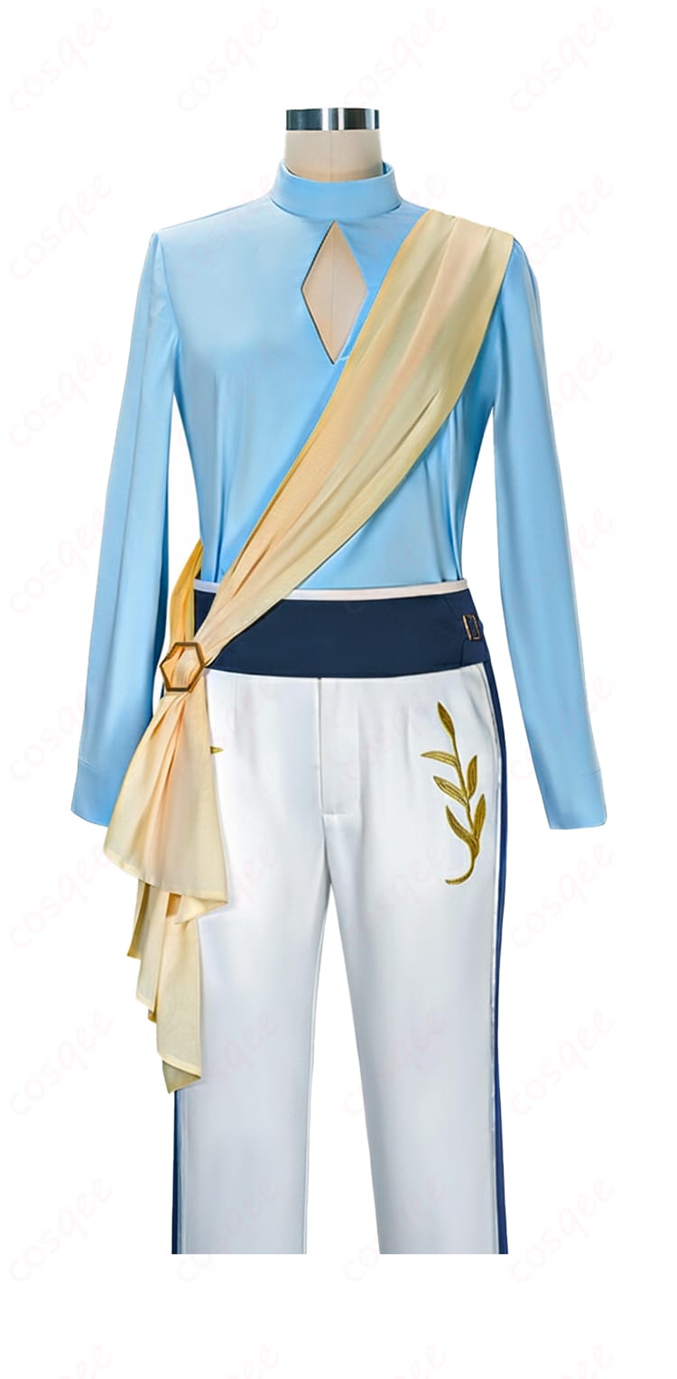 ペアリング衣装の上衣装飾ディテール（胸元・襟元の意匠）