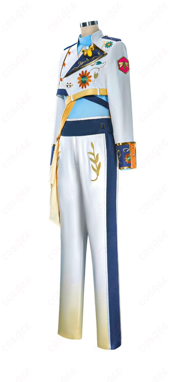 Crazy:B ペアリング衣装コスプレの全身側面カット（コートとベルトのシルエット）