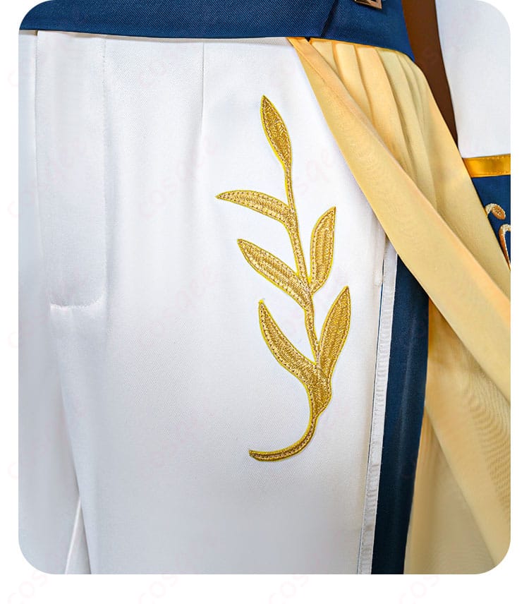 ズボン装飾ディテール（サイドラインと金具）