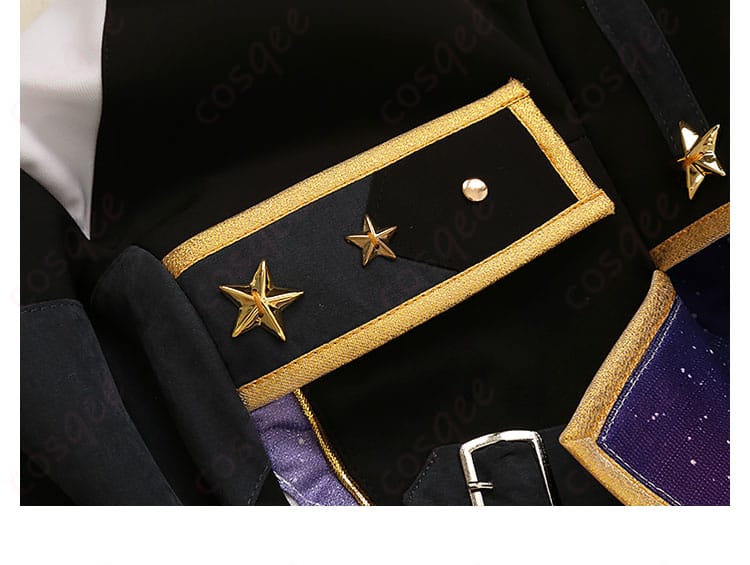 流星隊パワーアップ衣装 徽章の近接写真｜ユニット意匠を丁寧に再現