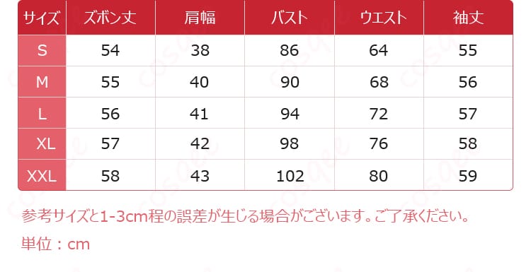 黒執事 シエル モノクロのキスVer.コスプレ衣装のセット内容一覧。コート、ショートパンツ、シャツ、リボン、手袋、指輪、靴下、ソックスガーター、眼帯が並ぶ確認用画像。