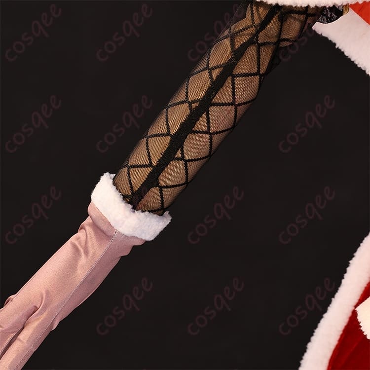 エミリア クリスマス記念コスプレ｜清楚に映える白ファー×リボン、前開きで着替え快適 - 7枚目の画像