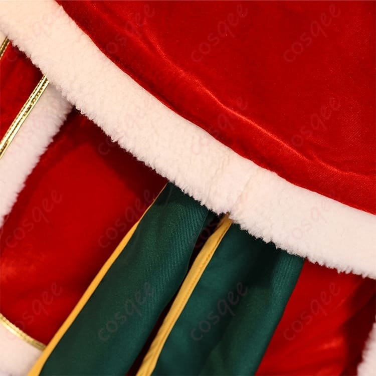 エミリア クリスマス記念コスプレ｜清楚に映える白ファー×リボン、前開きで着替え快適 - 6枚目の画像