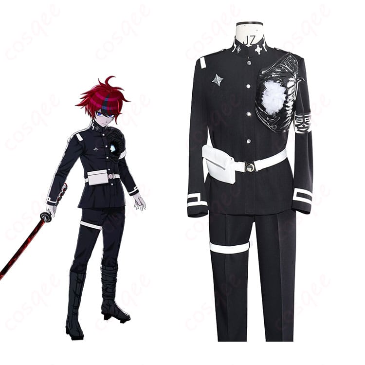 HUNDRED LINE 澄野拓海 特防隊戦闘服の全身イメージ。ロングコートと装飾を含む衣装の雰囲気が分かるカット。