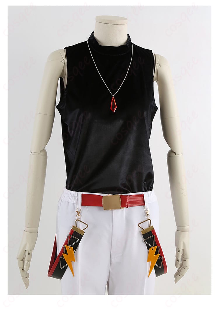 Switch衣装の黒色ベスト正面｜インナーのディテールとシルエット