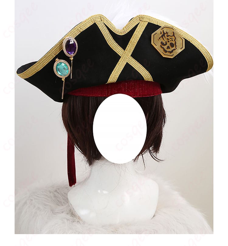 羽風薫用の帽子前面装飾と形状ディテール