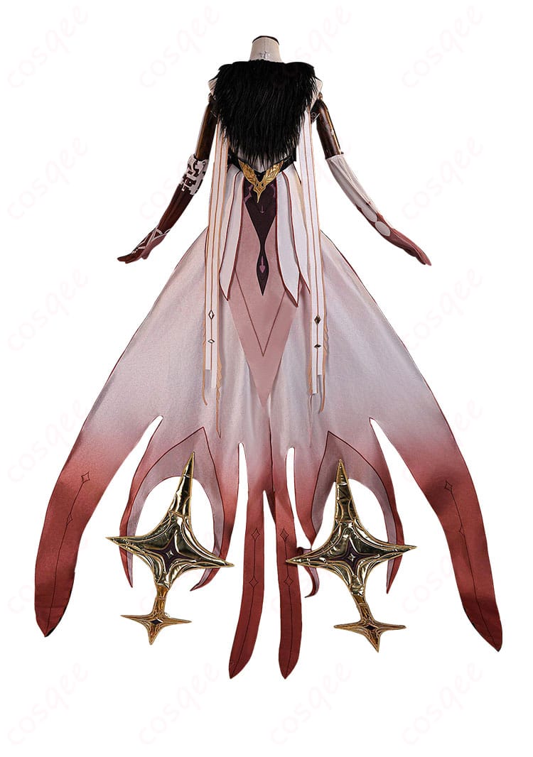 天理の調停者コスプレ衣装の背面フルスタイル