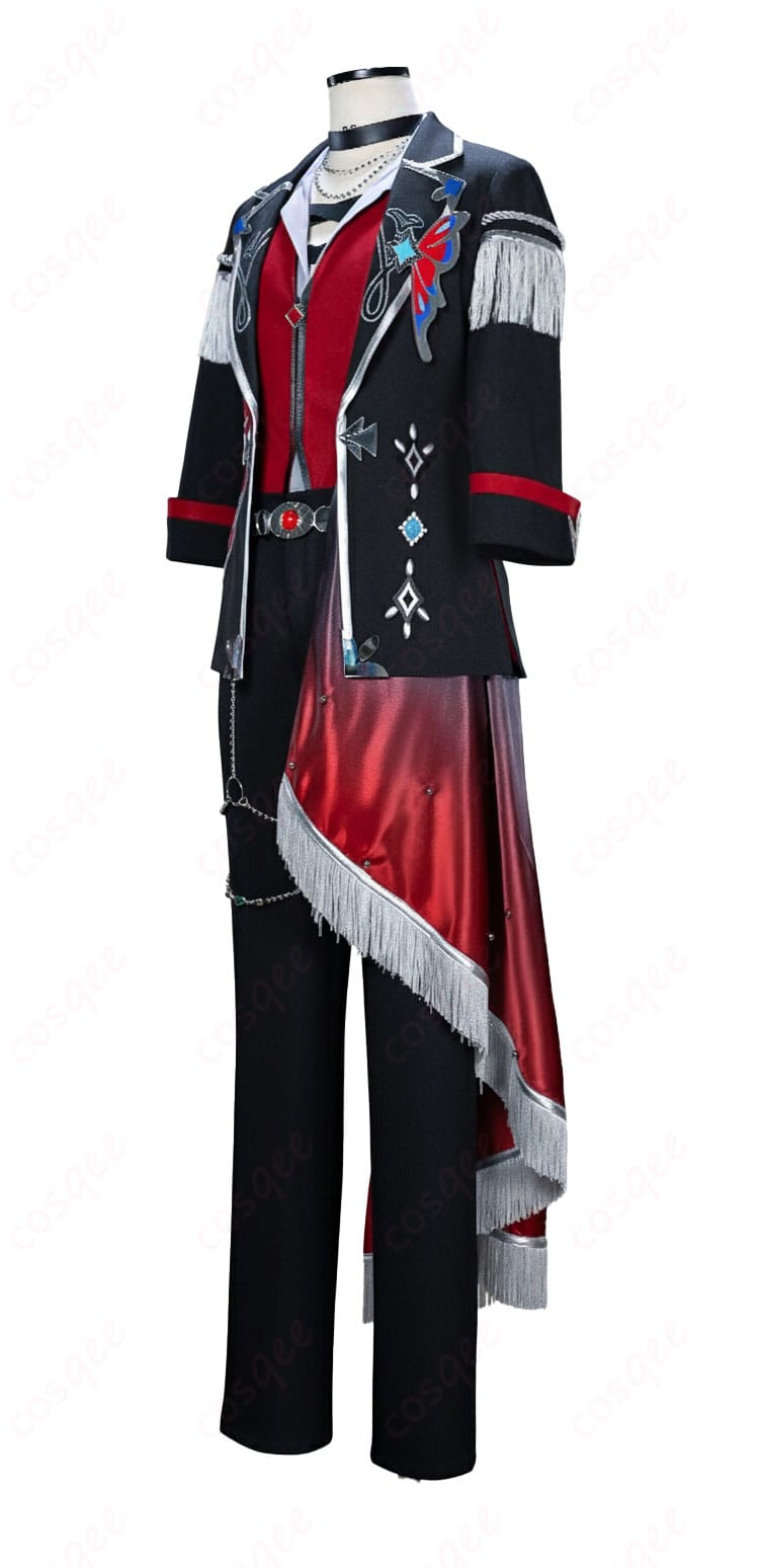 荒地の翅コスチュームの側面。袖口装飾とラインの見え方