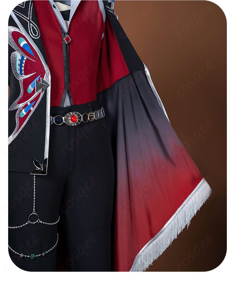 コート裾の装飾ディテール。パイピングとヘムライン