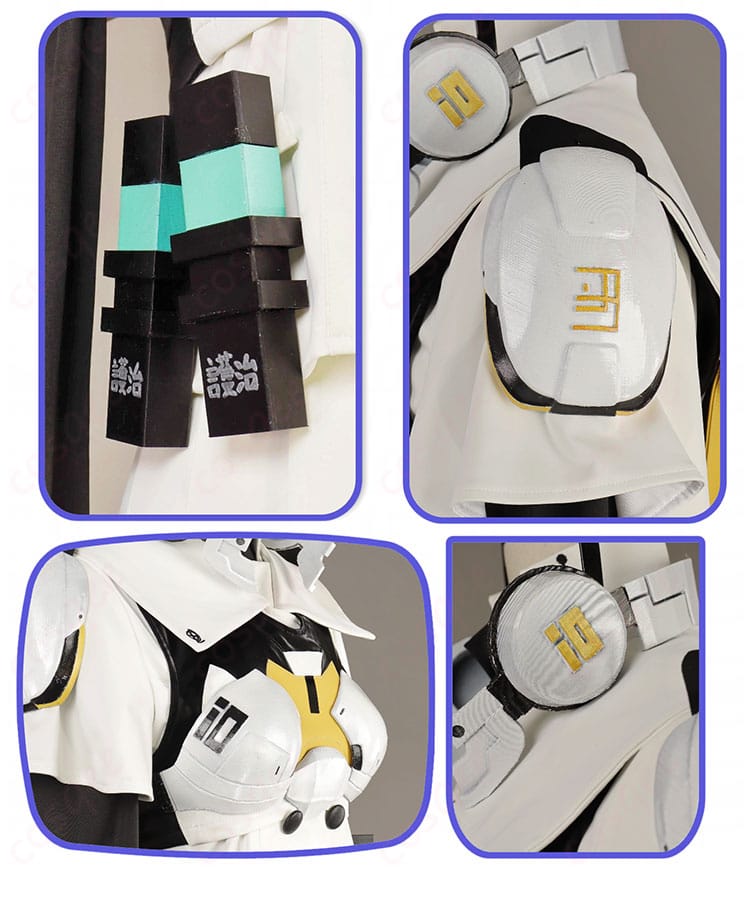 腕鎧・リストバンド・手袋など小物パーツの質感と固定方法が分かるディテール