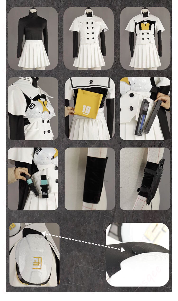 ベスト内側や面ファスナー固定部など機能的ディテールのクローズアップ