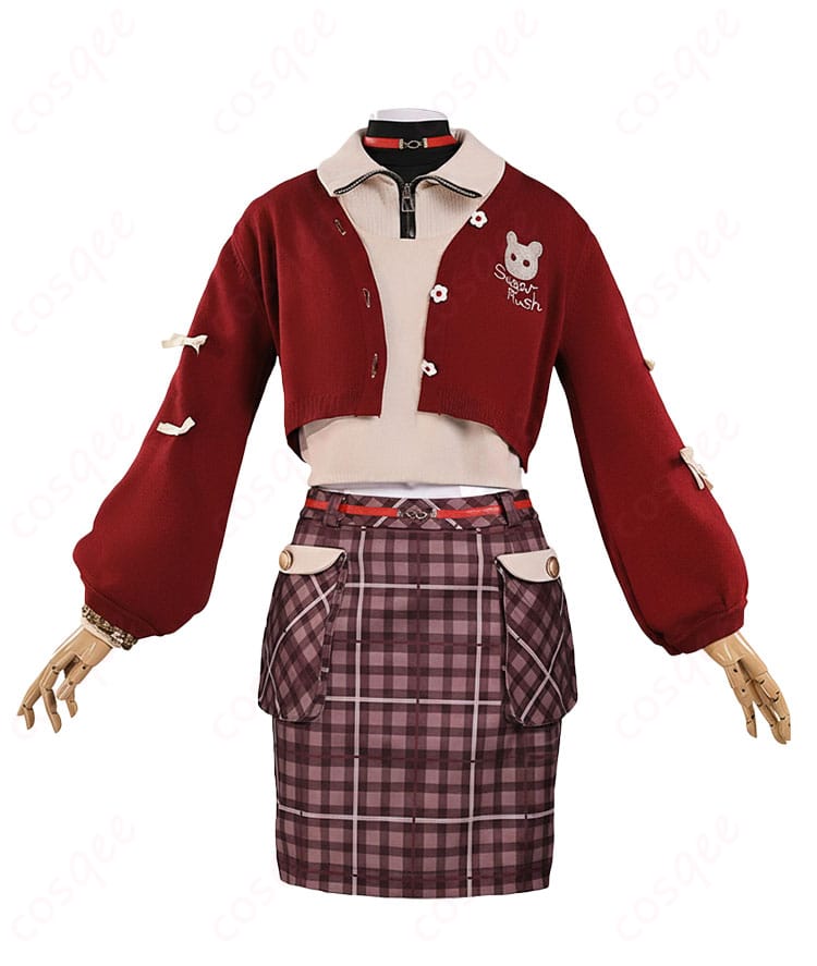 星街すいせい miCometベア衣装のコート・トップス・スカート正面全体