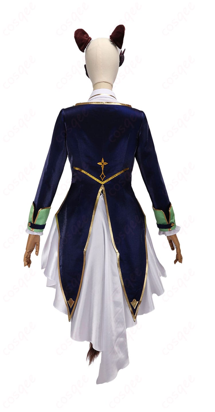 戌亥とこ 5周年共通衣装コスプレの背面全体画像（シルエットと配色）