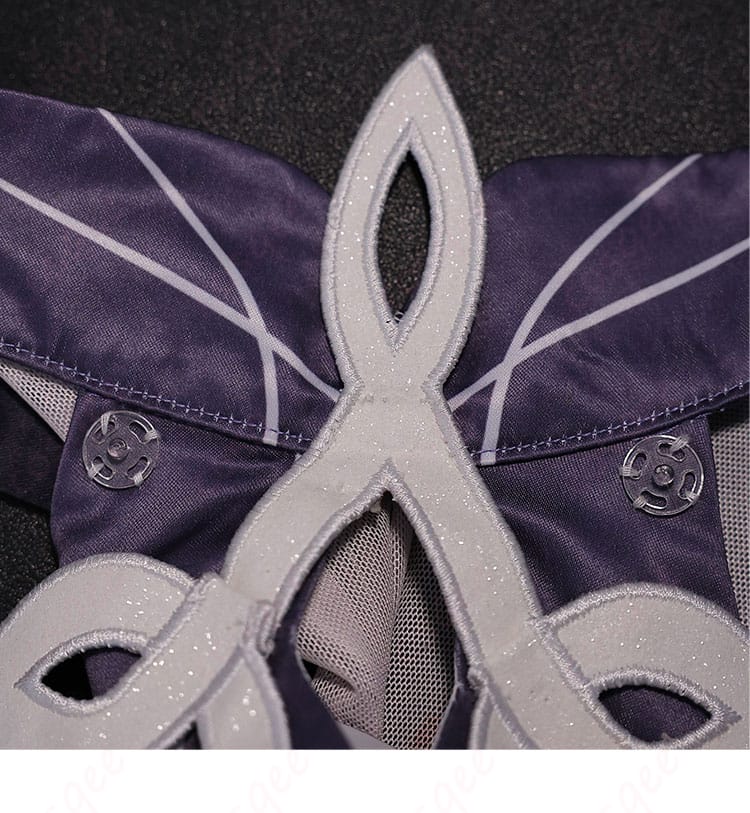 原神 魔女会イメージ衣装の生地テクスチャと装飾刺繍