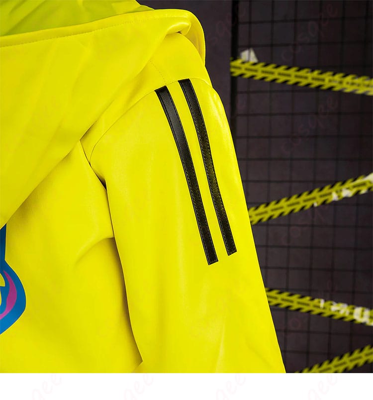 袖のストライプ装飾ディテール（スポーティな印象）