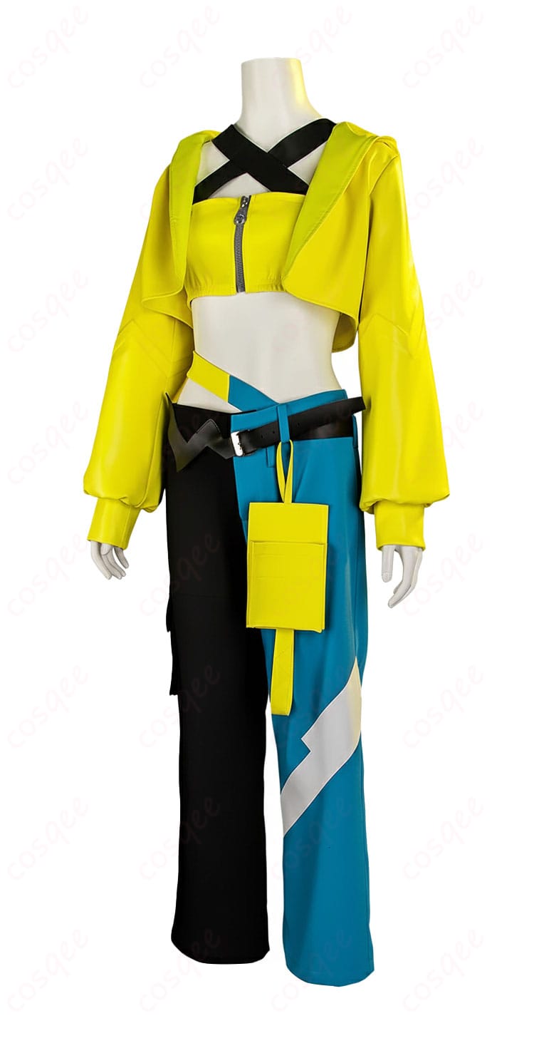 カナリィ衣装の側面シルエット（ハリ感とラインの見え方）