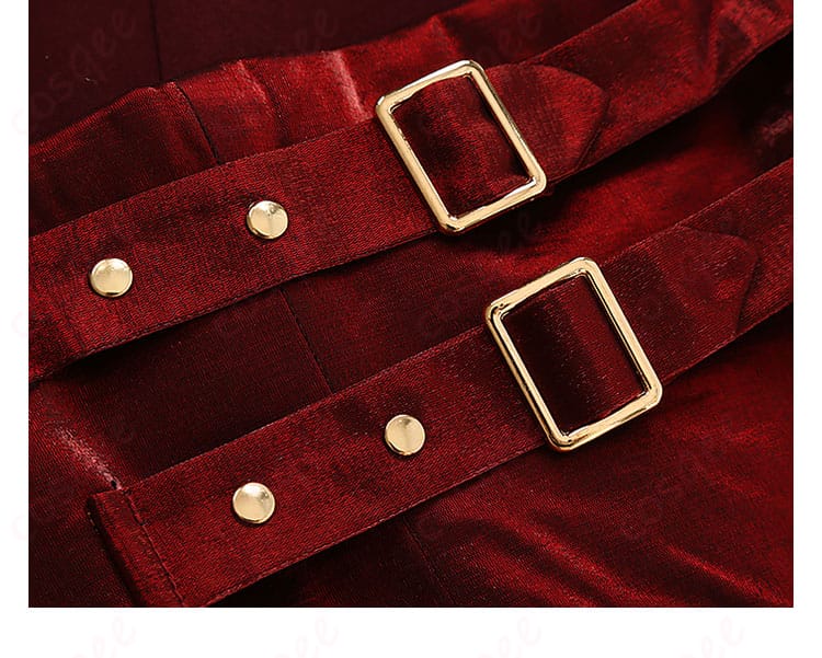 コルセットベルトの系帯（レースアップ）の近接