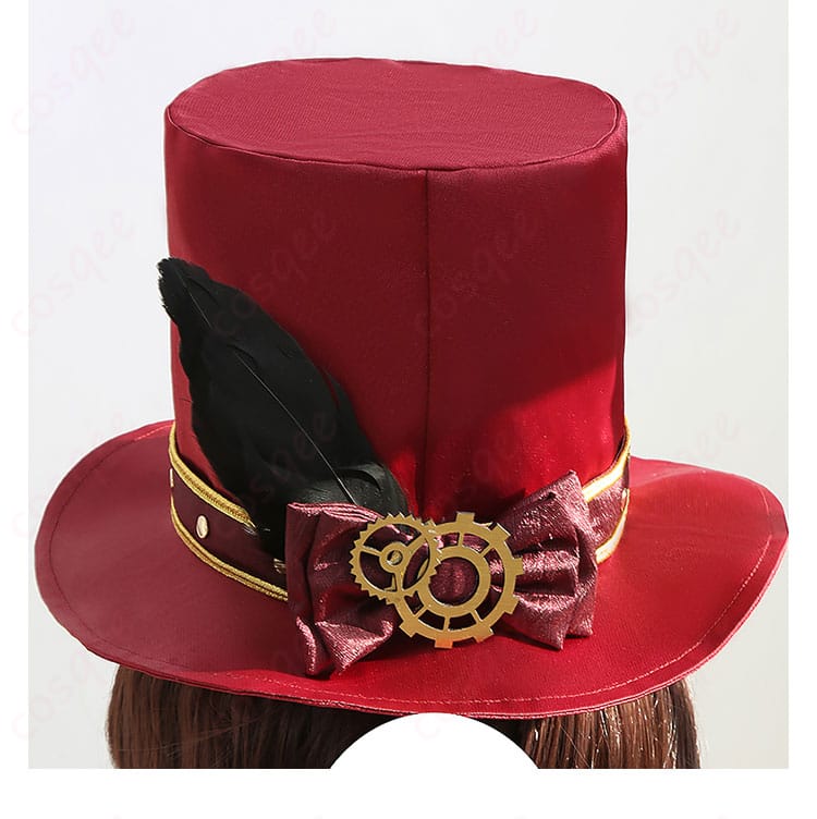 帽子の装飾とブリム形状のディテール（斎宮宗）