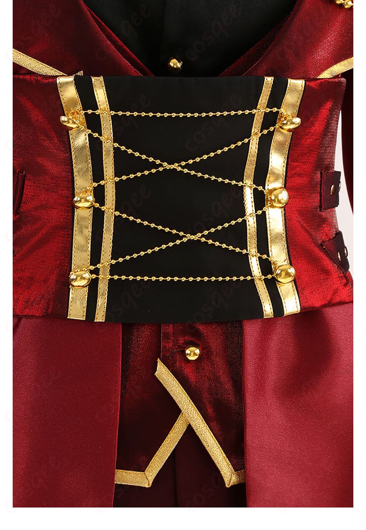 コルセットベルトの意匠とウエストマークの詳細