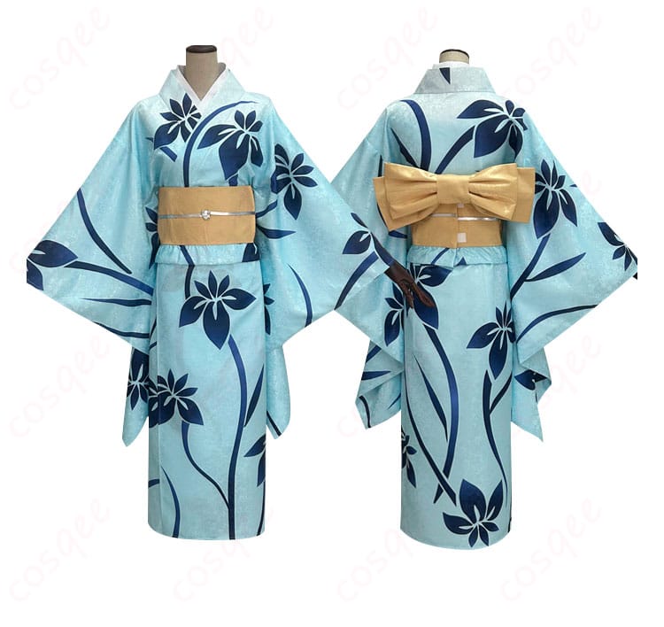 鬼滅の刃 恋雪 衣装の前後ディテール比較(襟元・裾・背面)