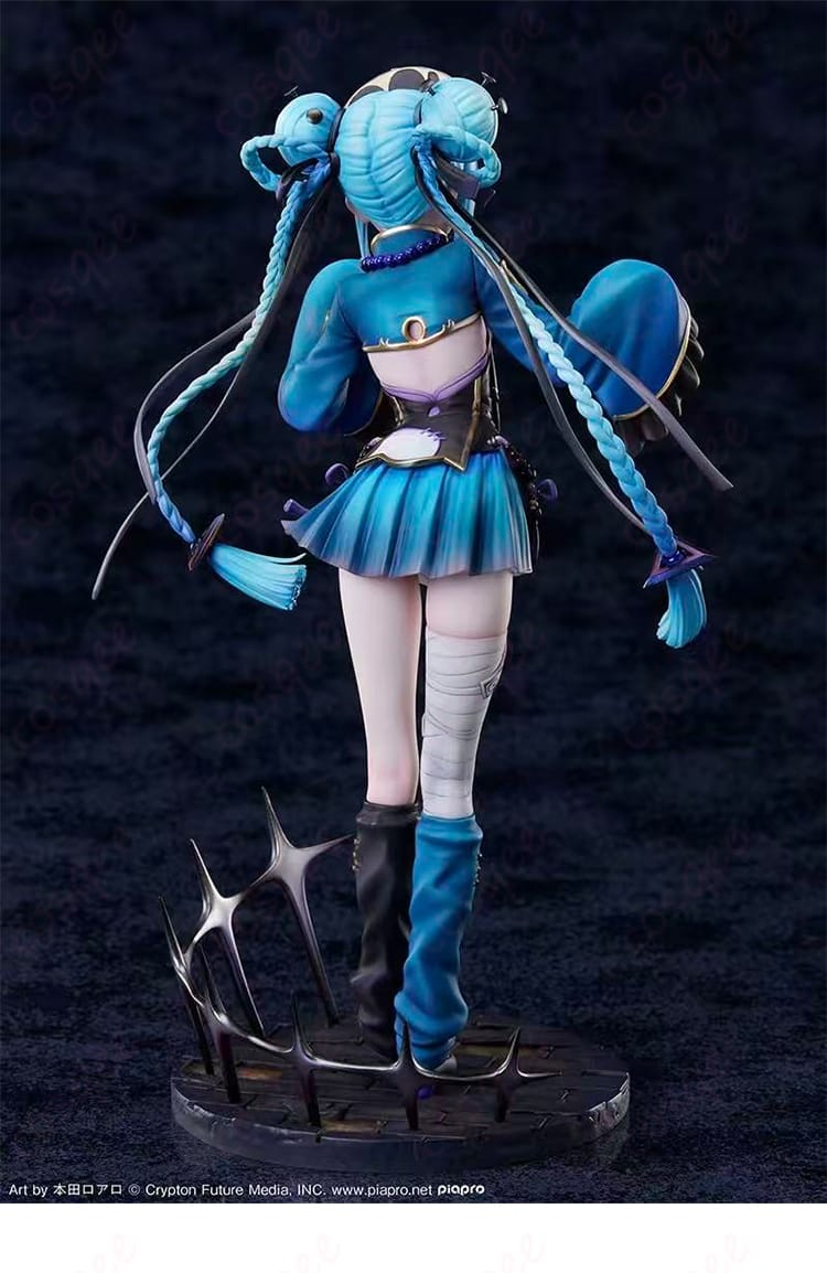 初音ミク キョンシーVer. コスプレ衣装 背面。動きやすい設計とラインを美しく見せるバックスタイル