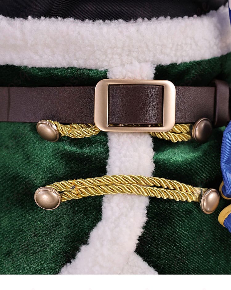 レム衣装のベルト装飾ディテール|バックル周りの素材感と縫製