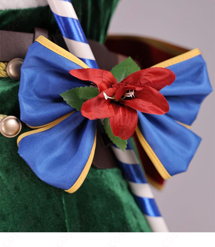 レム衣装のウエスト飾りディテール|腰部アクセントと装飾パーツの質感