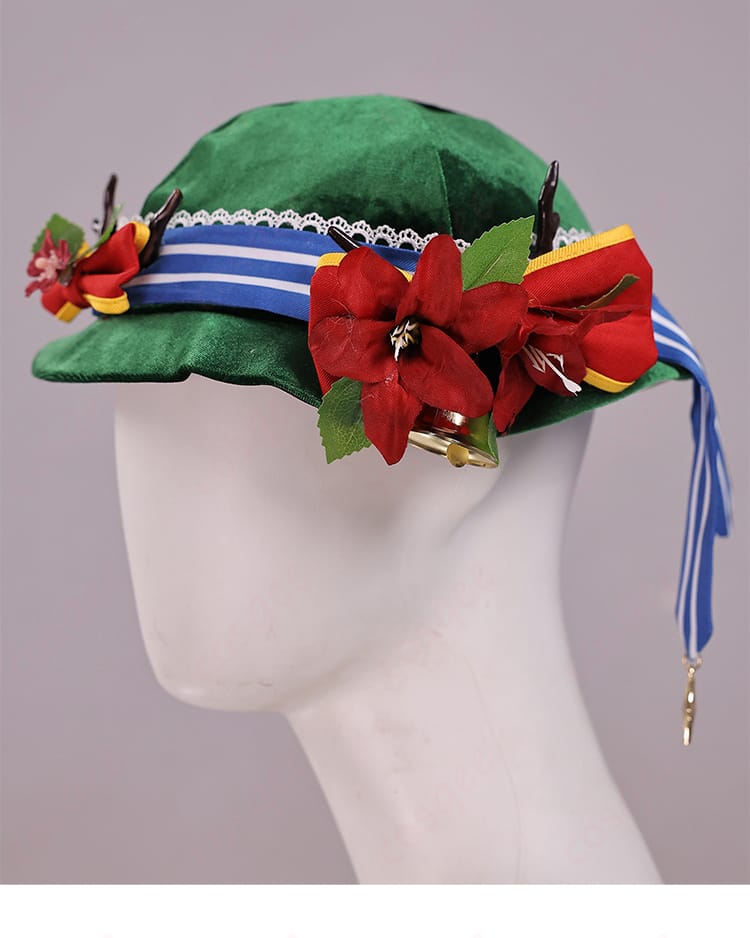 レム衣装のサンタ帽ディテール|ポンポン付き帽子の形状と質感