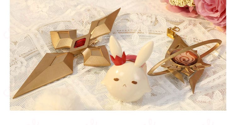 原神 アリス コスプレ衣装 星形アクセサリー ディテール