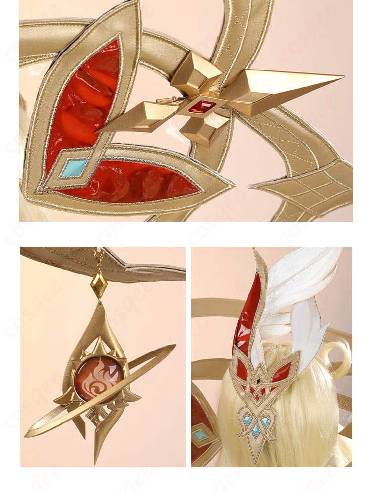 原神 アリス コスプレ衣装 ヘッドアクセサリー ディテール