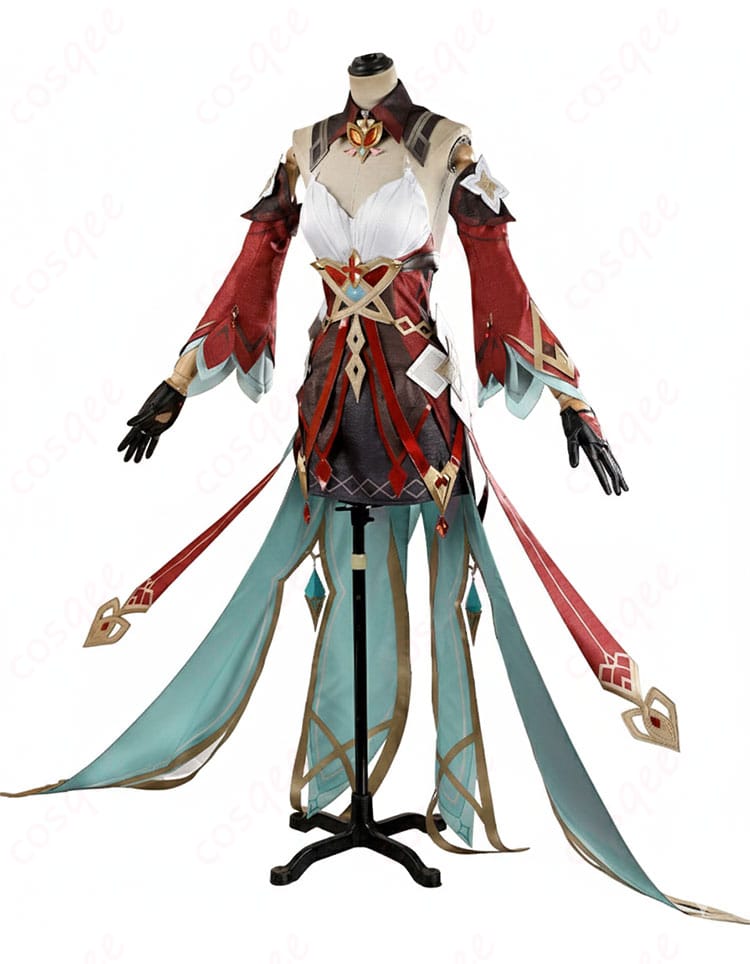 原神 アリス コスプレ衣装 側面シルエット