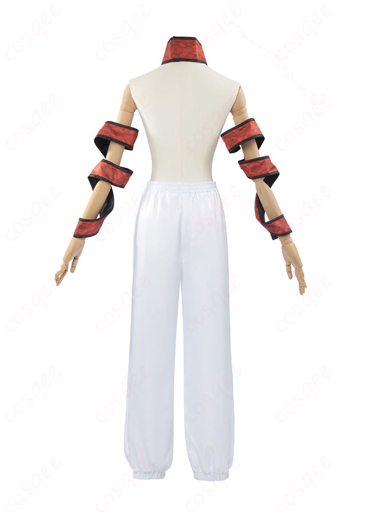 鬼滅の刃 遊郭編 妓夫太郎 コスプレ衣装 白色パーツ 背面装飾ディテール