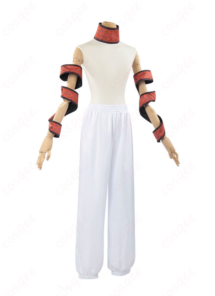 鬼滅の刃 遊郭編 妓夫太郎 コスプレ衣装 白色パーツ 側面装飾ディテール