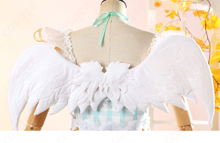 ラブライブ！ School idol project 小泉花陽 フルールレーヴ コスプレ衣装 背面ウィング装飾ディテール（翼は別売り）