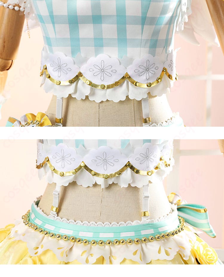 ラブライブ！ School idol project 小泉花陽 フルールレーヴ コスプレ衣装 ウエスト装飾ディテール