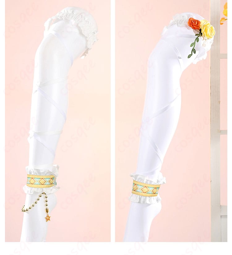 ラブライブ！ School idol project 小泉花陽 フルールレーヴ コスプレ衣装 足首飾りディテール