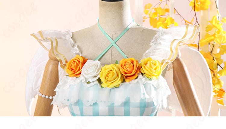 ラブライブ！ School idol project 小泉花陽 フルールレーヴ コスプレ衣装 襟元装飾ディテール