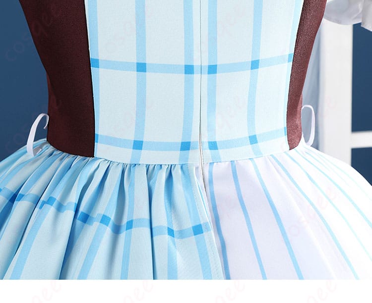 ラブライブ！サンシャイン!! 15周年記念衣装のウエスト周りの切替とタック処理