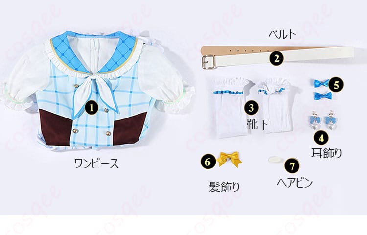 ラブライブ！サンシャイン!! 15周年記念衣装のスカート生地感とプリーツのディテール