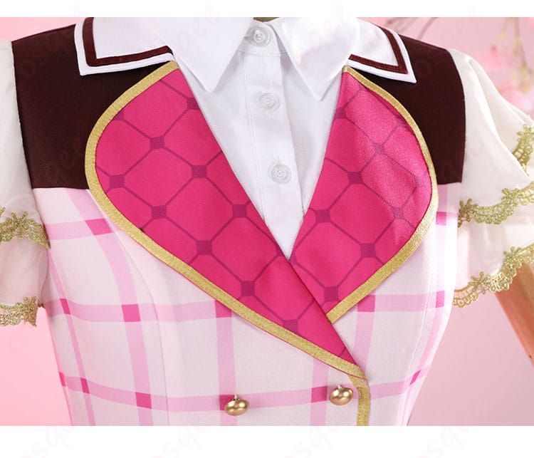 ラブライブ!シリーズ μ's 15周年記念衣装 コスプレ衣装 襟元装飾ディテール