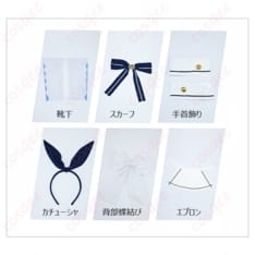 ご注文はうさぎですか？ 香風智乃 ラビットハウス制服コス｜清楚で爽やか、撮影映えと快適さを両立 - 4枚目の画像（サムネイル）