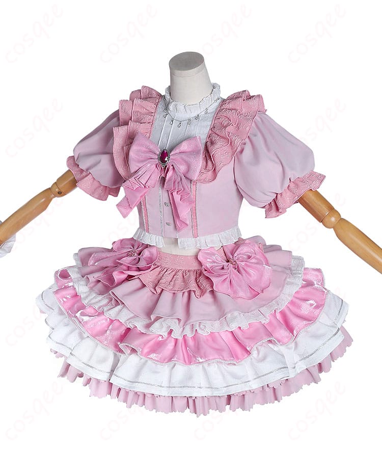 COSQEE 鹿目まどか アイドル衣装の正面全体図（トップスとスカートのシルエット）