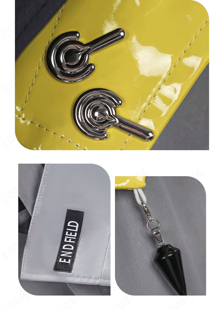 コート襟の装飾と配色バランスのアップ