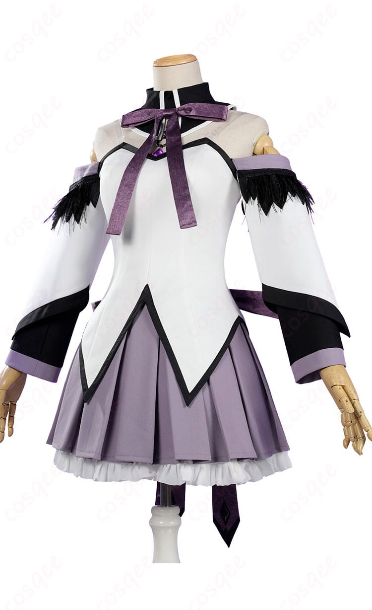 暁美ほむら 魔法少女衣装の側面ビュー、袖口のラインとスカートの広がりを確認できる商品写真