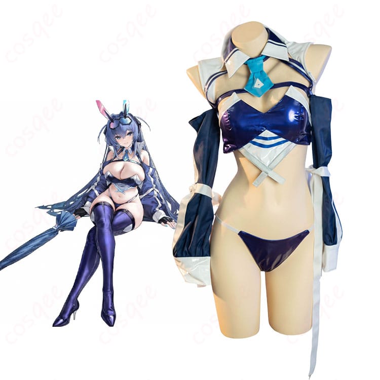 アズールレーン ニュージャージー ブラック・プレリュードのコスプレ衣装を着用した全身イメージカット