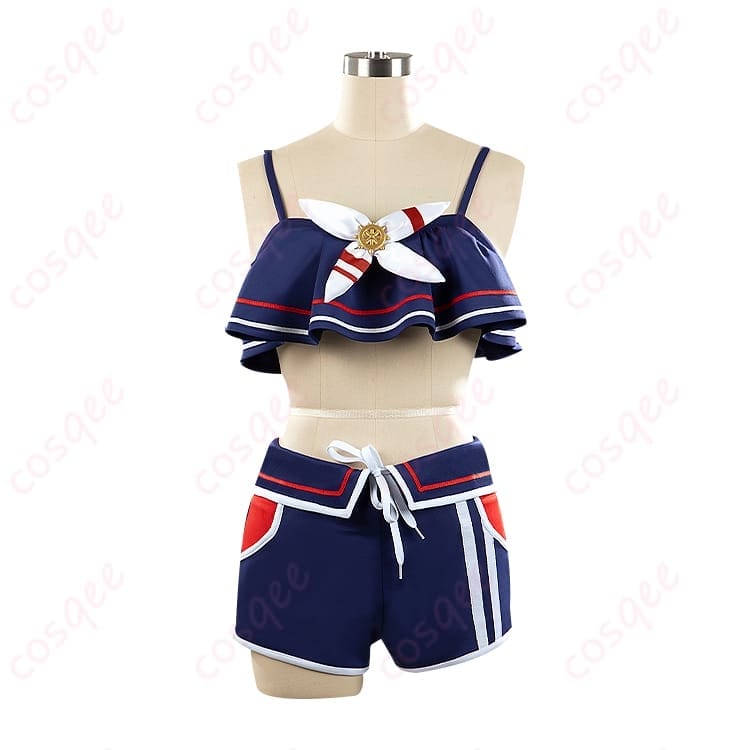 ウマ娘 シュヴァルグラン 夏凪ネイビードロップ風コスプレ衣装で夏映え - 3枚目の画像