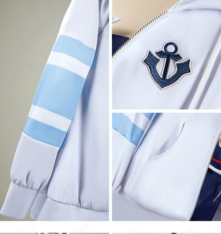 ウマ娘 シュヴァルグラン 夏凪ネイビードロップ コスプレ衣装 外套ディテール コート装飾と質感チェック